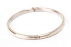 Diamond, 18K White Gold Bangle Bracelet