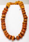 Antique Exotic and Grand Amber Beaded Necklace