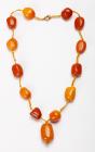 Antique Russian Amber Beaded Necklace