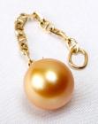 Golden South Sea Cultured Pearl, 14K Yellow Gold Pendant