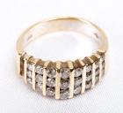 Lady's Diamond, 14K Yellow Gold Band Style Ring