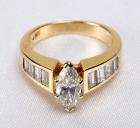 Lady's Diamond, 14K Yellow Gold Ring