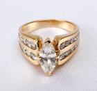 Lady's Diamond, 14K Yellow Gold Ring