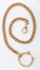 Antique 14K Yellow Gold Pocket Watch Chain