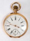 Antique 14K Yellow Gold Open Face Pocket Watch