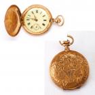 Antique 14K Yellow Gold Hunting Case Pocket Watch