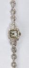 Antique Lady's Hamilton Diamond, Platinum Wristwatch