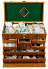 Fantastic Collection of Minerals, Metals & Stones in a H. Gerstner & Sons Oak Chest