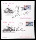 1977 Shuttle-ALT crew signed covers (x4)