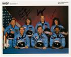 1986 STS-51L Crew Member Signed NASA Color Litho