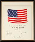 1969 Flown U.S. Flag That Traveled to the Moon on Apollo 11