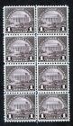 1923 $1 violet black Lincoln memorial multiples