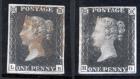 1840, 1d black, 10 used examples