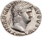 Nero, AD 54-68. Silver Denarius (3.21g) Nearly EF