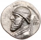 Parthian Kingdom. Mithradates II. Silver Drachm (4.16 g), 121-91 BC Superb EF