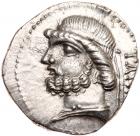 Parthian Kingdom. Phraates II. Silver Drachm (4.03 g), 132-127 BC Superb EF