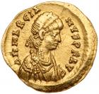 Marcian. Gold Tremissis (1.44 g), AD 450-457 Superb EF