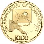 Papua New Guinea. 100 Kina, 1980 Choice Brilliant Proof - 2