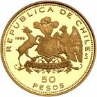 Chile. 50 Pesos, 1968 Choice Brilliant Proof - 2