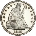 1865 Liberty Seated $1 PCGS PF62 CAM