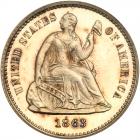 1863 Liberty Seated H10C PCGS PF63 CAM