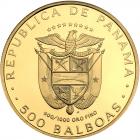 Panama. 500 Balboas, 1977-FM NGC PF69 UC