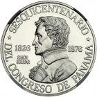 Panama. Platinum 150 Balboas, 1976-FM NGC PF70 UC - 2