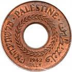 Palestine. 5 Mils, 1942 PCGS MS65 RB