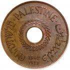 Palestine. 20 Mils, 1942 PCGS MS64 BR