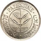 Palestine. 50 Mils, 1933 PCGS MS65