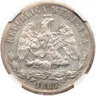 Mexico. 50 Centavos, 1887-Mo M NGC MS61 - 2