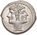 Anonymous. Silver Quadrigatus (6.59 g), ca. 225-214 BC Superb EF - 2