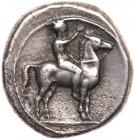 Calabria, Taras. Silver Nomos (7.51 g), ca. 385-340 BC Choice VF