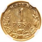 Mexico. Peso, 1897-Mo M NGC MS64 - 2