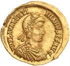 Valentinian III. Gold Solidus (4.32 g), AD 425-455 Nearly EF