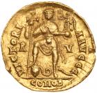 Valentinian III. Gold Solidus (4.32 g), AD 425-455 Nearly EF - 2