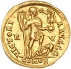 Honorius. Gold Solidus (4.37 g), AD 393-423 Choice VF - 2