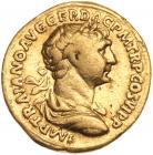 Trajan. Gold Aureus (7.75 g), AD 98-117 Fine