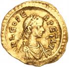 Leo I. Gold Tremissis (1.44 g), AD 457-474 VF