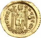 Marcian. Gold Solidus (4.34 g), AD 450-457 Choice VF - 2