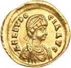 Aelia Eudocia. Gold Tremissis (1.38 g), Augusta, AD 423-460 EF