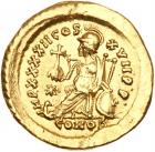 Theodosius II. Gold Solidus (4.38 g), AD 402-450 Choice VF - 2