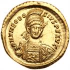 Theodosius II. Gold Solidus (4.42 g), AD 402-450 Choice VF