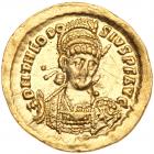 Theodosius II. Gold Solidus (4.40 g), AD 402-450 VF