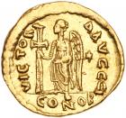 Anastasius I. Gold Solidus (4.41 g), 491-518 Nearly EF - 2