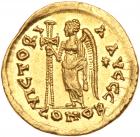 Basiliscus. Gold Solidus (4.42 g), AD 475-476 Nearly EF - 2