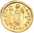 Zeno. Gold Solidus (4.26 g), second reign, AD 476-491 VF - 2