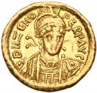 Zeno. Gold Solidus (4.40 g), second reign, AD 476-491 VF