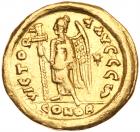 Zeno. Gold Solidus (4.40 g), second reign, AD 476-491 VF - 2