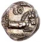 Philistia, Gaza. Silver Ma'ah Obol (0.62 g), 5th-4th centuries BC Superb EF - 2